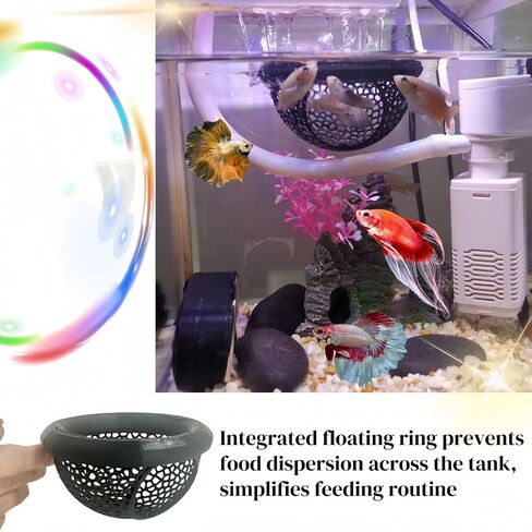 Floating Betta Cave & Shrimp Hideout, Betta Rest Fish Tank Ornament, Aquarium Cave, Betta Habitat, Shrimp Hideout(Environmentally Friendly and Non-Toxic,Black) in Saudi Arabia