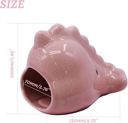 anrui ceramic aquarium decoration لطيف seahorse seahorse betta السمكة السمك الملحقات ديكور مخبأ كهف الزخرفة للأسماك الصغيرة المتوسطة ، الروبيان ، السمك الذهبي والزواحف (الوردي) in Kuwait