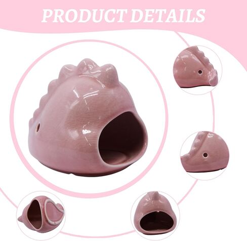 anrui ceramic aquarium decoration لطيف seahorse seahorse betta السمكة السمك الملحقات ديكور مخبأ كهف الزخرفة للأسماك الصغيرة المتوسطة ، الروبيان ، السمك الذهبي والزواحف (الوردي) in Kuwait