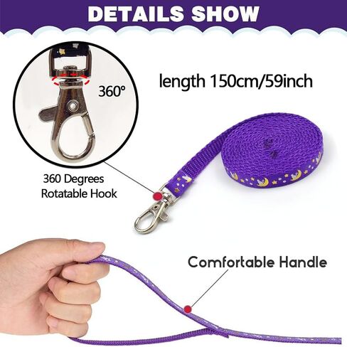 2 PCS Breakaway Cat Collars with Bells Star Moon Pendant Kitten Collar Adjustable Buckle Glow in The Dark with Leash for Pet Girls and Boys 8-13 Inch in Saudi Arabia
