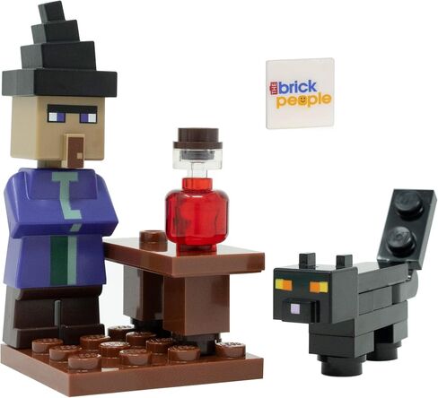 LEGO Minecraft Mini Set: Witch Minifigure with Black Cat and Potion in Saudi Arabia