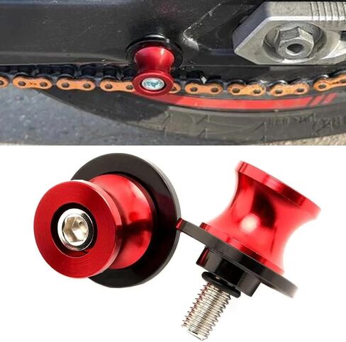قطعتان من بكرات ذراع متأرجحة للدراجات النارية M8 X1.5، تناسب Kawasaki Z900 Z800 B.M.W S1000/R/RR سوزوكي SV650 V-strom 650 Bandit GSF 600 650 1200 1250 DL650 DL1000 (أسود) in Kuwait
