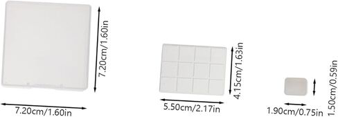 25Pcs Transparent Watercolor Pigment Container Box Portable Paint Tray for Travel Art Studio Outdoor Painting Easy to Carry Design in Saudi Arabia