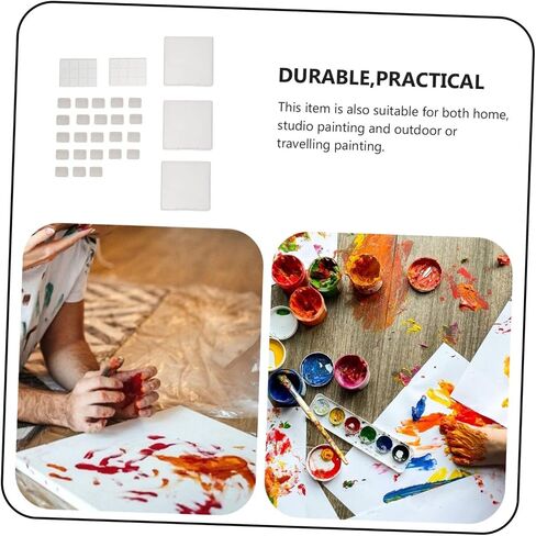 25Pcs Transparent Watercolor Pigment Container Box Portable Paint Tray for Travel Art Studio Outdoor Painting Easy to Carry Design in Saudi Arabia