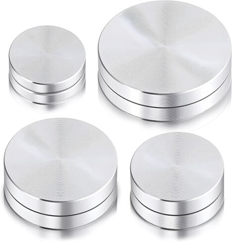 4 Pack Ceramic Clay Pottery Throwing Trimming Spinner Tool, (20 mm/25 mm/30 mm/38 mm) Silver Pottery Wheel Small Rotary Trimming Tool Suitable for Professional Potters and Clay Artists in Saudi Arabia