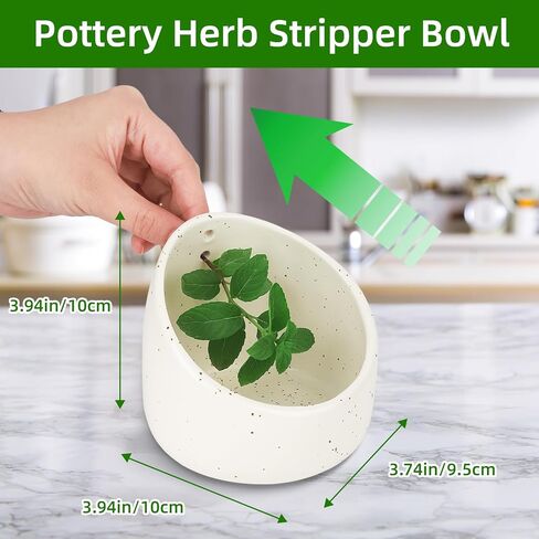 herb stripper，herb stripper bowl，pottery herb stripper，handmade with different circular hole sizes for separating leaves and stems. in Kuwait