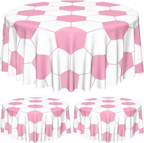 Soccer Plastic Table Cover, 4 Pcs Waterproof Soccer Pattern Tablecloths for Boys Soccer Birthday Decorations Soccer Party Supplies, 51 x 86 Inches in Kuwait