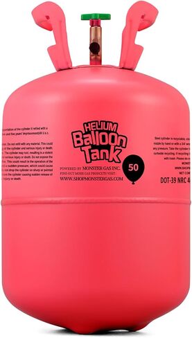13L HELIUM TANK للبالونات في المنزل ، Premium 99.99 ٪ طقم غاز الهيليوم النقي ، تضخيم 50 9 "البالونات اللاتكس ، مثالية لأعياد الميلاد ، حفلات الزفاف ، استحمام الأطفال (حزمة واحدة) in Saudi Arabia