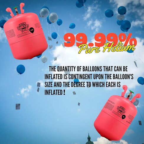 13L HELIUM TANK للبالونات في المنزل ، Premium 99.99 ٪ طقم غاز الهيليوم النقي ، تضخيم 50 9 "البالونات اللاتكس ، مثالية لأعياد الميلاد ، حفلات الزفاف ، استحمام الأطفال (حزمة واحدة) in Saudi Arabia
