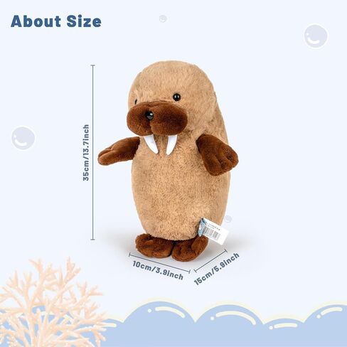 Seal Stuffed Animal Cute Seal Plush Pillow 13.7" Soft Plushies for Boys Girls Room Decor Ocean Animals Pillow for Birthday Valentine Christmas in Kuwait