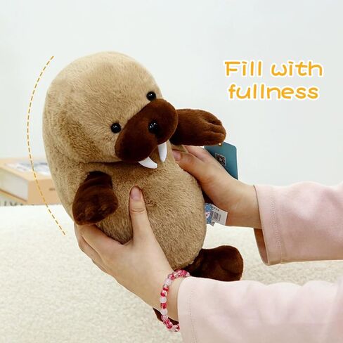 Seal Stuffed Animal Cute Seal Plush Pillow 13.7" Soft Plushies for Boys Girls Room Decor Ocean Animals Pillow for Birthday Valentine Christmas in Kuwait