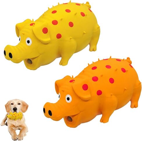 ألعاب أنديكر 2pc الكلب الصاخبة ، 8 "الكلاب اللاتكس تمضغ لعبة مع Oinks صوت الكلب الخنازير الصوتي in Saudi Arabia