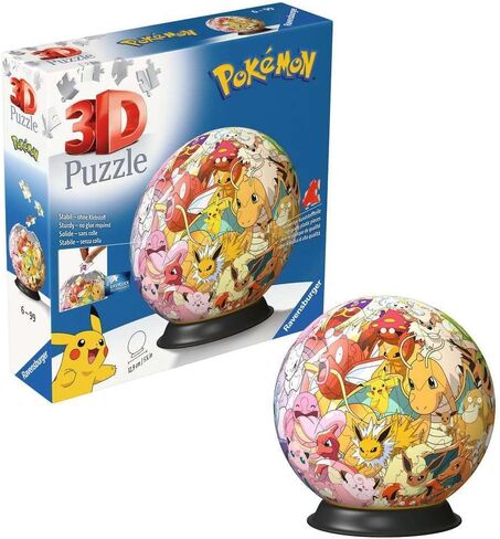 3D Puzzle-Ball Pokémon Kanto Region: Erlebe Puzzle in der 3. Dimension in Saudi Arabia