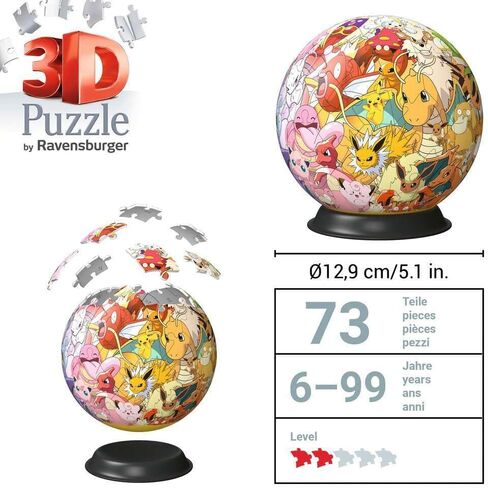3D Puzzle-Ball Pokémon Kanto Region: Erlebe Puzzle in der 3. Dimension in Saudi Arabia
