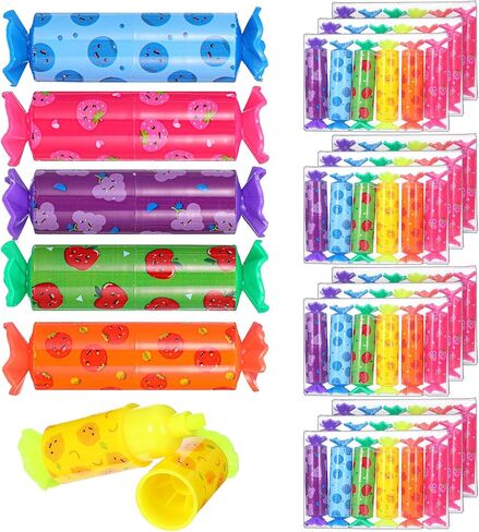 72 Pcs Mini Highlighters Bulk, Cute Candy Highlighters Pastel Highlighter for Student 6 Color Cute Chisel Tip Marker Pen for Candy Party Birthday Drawing Diary Greeting Card Office Supplies(Fruit) in Saudi Arabia