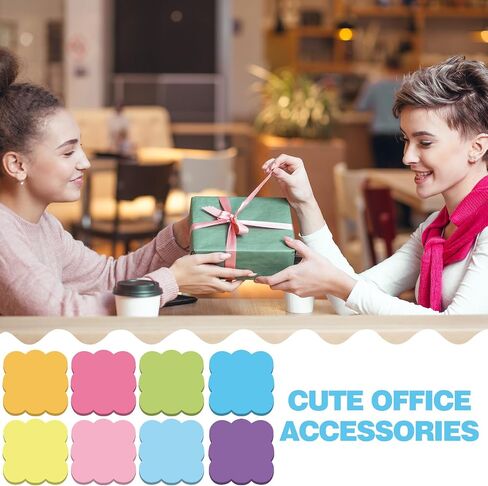 eaaste 8 pack challoped sticky notes bulk 3 "× 3" لون قوس قزح لطيف منصات الملاحظة اللزجة ذاتية in Kuwait