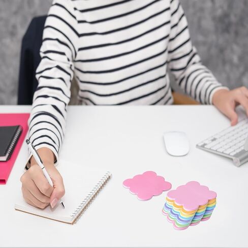 eaaste 8 pack challoped sticky notes bulk 3 "× 3" لون قوس قزح لطيف منصات الملاحظة اللزجة ذاتية in Kuwait