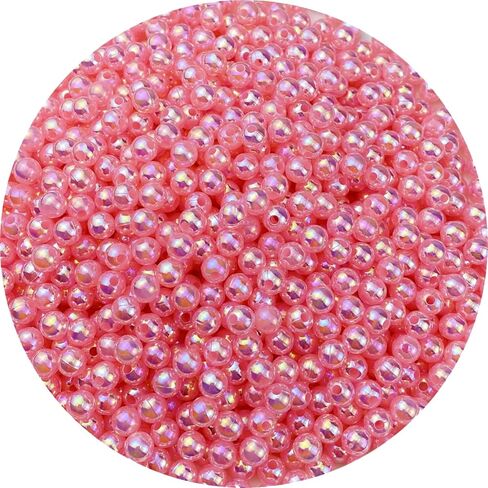 1000pcs خرز لؤلؤة للحرف اليدوية 6 ملم AB حول الخرز لؤلؤة فضفاضة لأساور القلادة الأقراط المجوهرات صنع الديكور المنزل (خضراء خضراء) in Kuwait