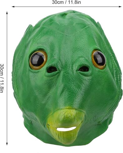 VBESTLIFE HALLOWEEN COSTUME FISH Party Mask ، Cosplay Prop Soft Latex Swank Funny Scks 30cm × 30 سم in Saudi Arabia