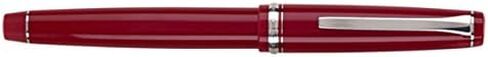 Pilot Falcon Collection Fountain Pen, Red Barrel with Rhodium Accents, Soft Extra Fine Nib, Blue Ink (71620) in Saudi Arabia