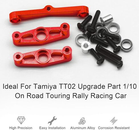 TT02 Aluminum Steering Tie Rod Set – High-Performance Steering Assemby Upgrade Kit for Tamiya 1/10 TT02/Type-S/Type-SR Chassis – Lightweight & Durable Steering Upgrade in Saudi Arabia