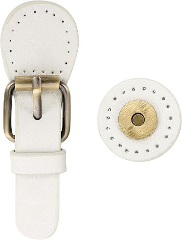 uxcell 1 Pcs Leather Snap Buckles Snap Button Closure, Magnetic Snaps for Purses and Totes, Sew on Leather Closure Fasteners for Wallet Bags Making Supplies DIY Craft, Coffee Brown in Saudi Arabia