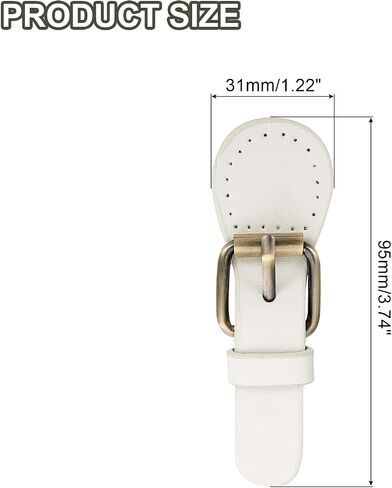uxcell 1 Pcs Leather Snap Buckles Snap Button Closure, Magnetic Snaps for Purses and Totes, Sew on Leather Closure Fasteners for Wallet Bags Making Supplies DIY Craft, Coffee Brown in Saudi Arabia