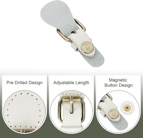 uxcell 1 Pcs Leather Snap Buckles Snap Button Closure, Magnetic Snaps for Purses and Totes, Sew on Leather Closure Fasteners for Wallet Bags Making Supplies DIY Craft, Coffee Brown in Saudi Arabia