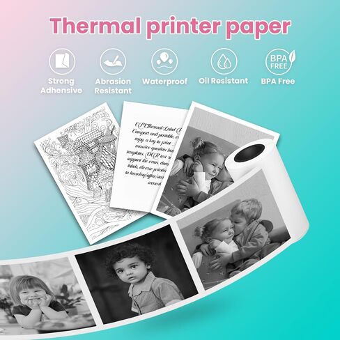ورقة ملصق الطابعة المصغرة لطابعة MINI MINI iPhone M02/T02/M02S/M02PRO و CP1/TP6/TP6-S POCTER POCTER in Saudi Arabia