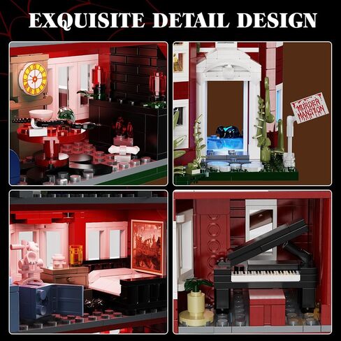 AHS Murder House Building Set, Horror Story Movie House Blocks Toy, Compatible with Lego Halloween Haunted House, Ideals Gift for Fans 18+ Boys Girls Adult (1171 PCS) in Saudi Arabia