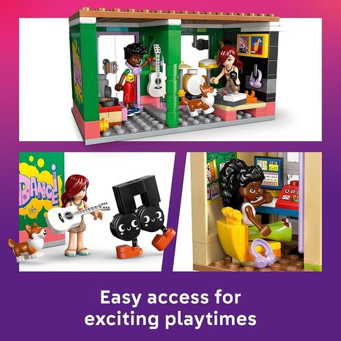 مجموعة مبني على متجر Lego Friends Music Store & Apartment - Playet Tortaintive Torket for Girls & Boys ، Ages 7+ - تشمل Marimba The Corgi Toy - فكرة هدية لأعياد الميلاد وعشاق الموسيقى - 42653 in Saudi Arabia