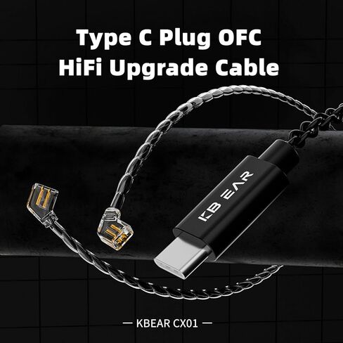 YINYOO CCZ Melody، كبل بديل أصلي لحبوب القهوة كبل سماعات أذن مطور كابل IEM قابل للفصل مع ميكروفونات لـ kbear ks1/ks2/Lark/Robin/Rosefinch ccz Melody Coffee Bean Warrior IEM in Kuwait
