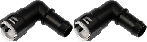 Dorman 800-418 Heater Hose Connector 3/4 x 3/4 Compatible with Select Ford / Lincoln Models, Black, 1 Count (Pack of 1) in Saudi Arabia