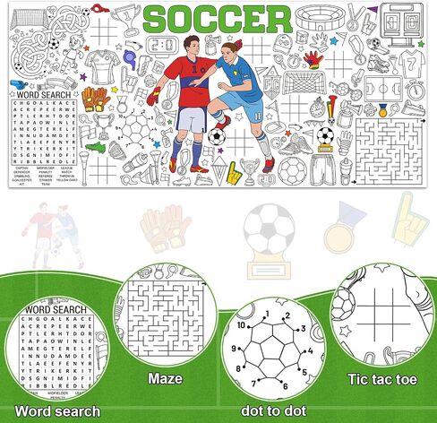 Puppy Giant Coloring Poster Large Paper Coloring Tablecloth DIY Dog Birthday Decorations Table Cover Drawing Pattern Filler Art Jumbo Dog Craft Colorings Mat Home Classroom Party Supplies for Kids in Saudi Arabia