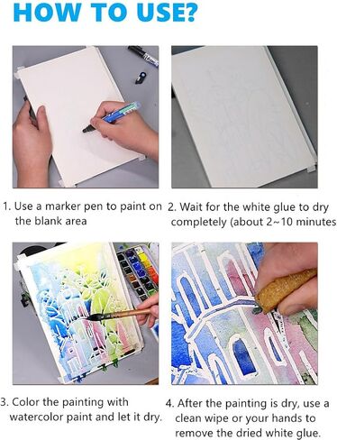 قلم سائل إخفاء ، 0.7 ملم ماء علامة أبيض رسم قلم اللثة مع طرف خاص قابلة للاستبدال نيب غرامة سائل الإزالة القابلة للإزالة للأغطية البيضاء بالألوان المائية (0.7 ملم ، 1 حزمة) in Saudi Arabia
