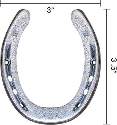 Cast Iron Set of 20 Horseshoes by Carver's Olde Iron for Decoration and Crafts, Pony Size, 3 1/2" T x 3" W in Kuwait