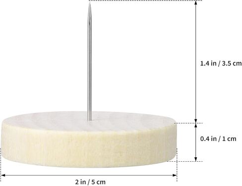 Amosfun 6pcs Doll Displaying Needle Stand with Wooden Base - 1.96 Inch Round Base Felting Doll Holder for Knitted Doll Craft Display in Saudi Arabia