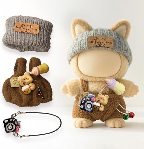 ملابس دمية 17 سم - ملابس رقيقة ولطيفة للدمى المصممة | Dollwear مريح - Pinkcam in Kuwait