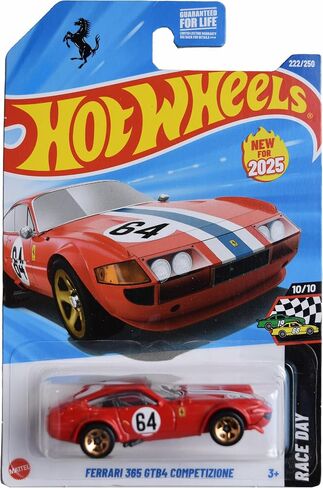 Hot Wheels Ferrari 365 GTB4 Compmonizione ، يوم السباق 10/10 [أحمر] 222/250 in Saudi Arabia