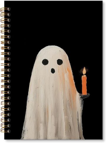 XNXLDYLH Gothic Ghosts Notebook Journal, Cute Dark Aesthetic Spiral Notebook, Witchy Spooky Journals Notebooks for Women, Halloween Goth Office School Supplies Journal Gifts for Teens Kids, 5.5x8.3 In in Saudi Arabia