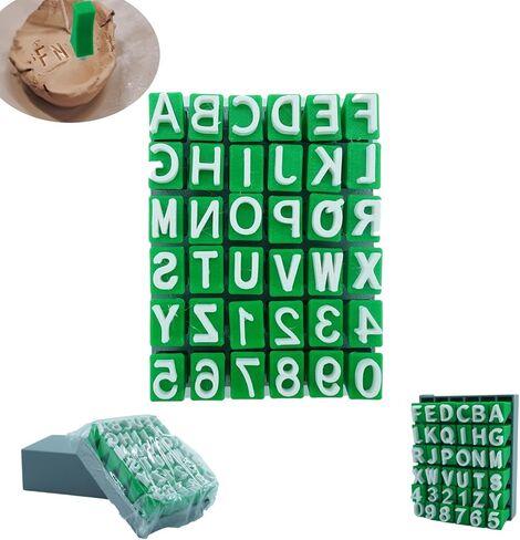 ALPHABET ATMESTS LOT FOR CLAY POTTERY ، ALPERCASE ALPHABET RODACS SETTS STEPS ، ALPHABET ALPHABET ALPERSOIRIS in Kuwait