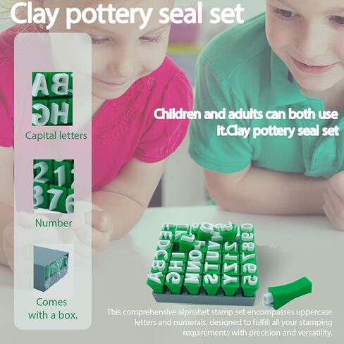 ALPHABET ATMESTS LOT FOR CLAY POTTERY ، ALPERCASE ALPHABET RODACS SETTS STEPS ، ALPHABET ALPHABET ALPERSOIRIS in Kuwait