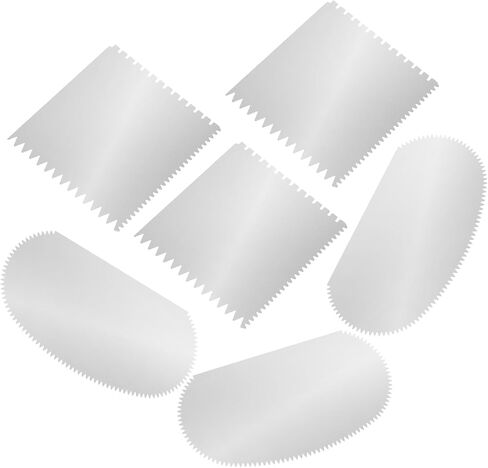 Xindojuz 6 PCS Pottery Tools Serrated Scraper, Stainless Steel Clay Ribs Sculpture Cutter Crafts Tool Ceramics Clay Sculpting Tools Kits for Sculptings Texturing Artists Modeling Potter in Saudi Arabia