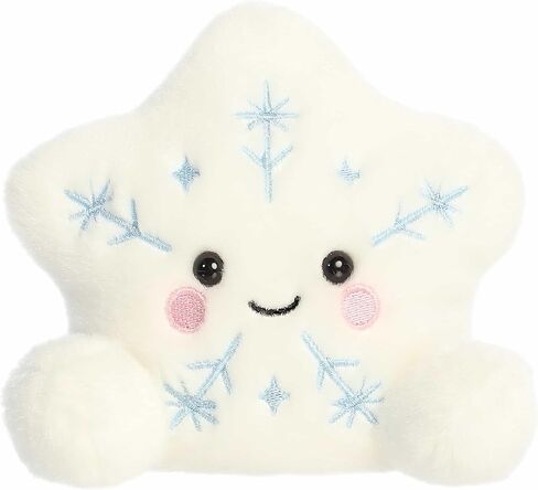 Aurora® Festive Palm Pals™ Glisten Snowflake™ Stuffed Animal - Fun Collectible Plush for Kids and Adult Collectors - Perfect for Holiday Decorations or Gifts - White 5 Inches in Saudi Arabia