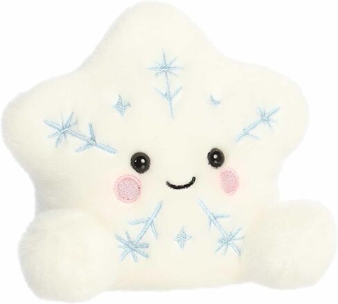 Aurora® Festive Palm Pals™ Glisten Snowflake™ Stuffed Animal - Fun Collectible Plush for Kids and Adult Collectors - Perfect for Holiday Decorations or Gifts - White 5 Inches in Saudi Arabia