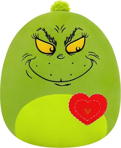 Squishmallows Original 12in Grinch with Heart – Official Jazwares Plush (Medium-Sized) in Saudi Arabia