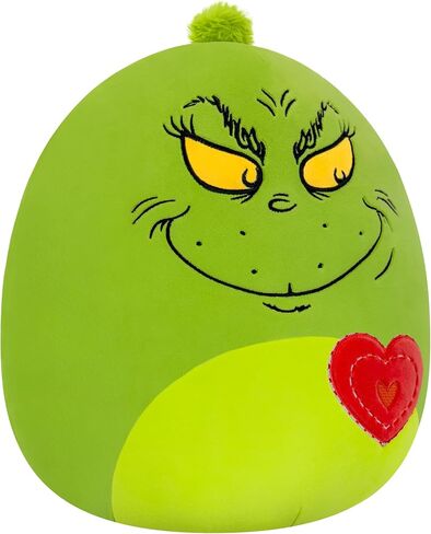 Squishmallows Original 12in Grinch with Heart – Official Jazwares Plush (Medium-Sized) in Saudi Arabia