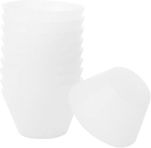 20Pcs Silicone Mixing Cups for Epoxy Resin - Reusable Non-Stick Measuring Cups for Diy Crafting Jewelry Making and Paint Mixing in Saudi Arabia