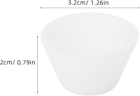 20Pcs Silicone Mixing Cups for Epoxy Resin - Reusable Non-Stick Measuring Cups for Diy Crafting Jewelry Making and Paint Mixing in Saudi Arabia