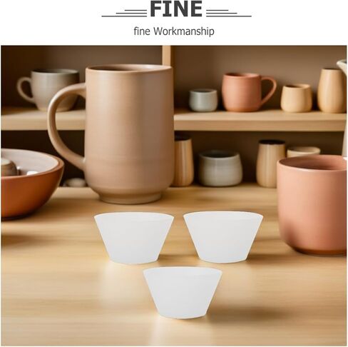 20Pcs Silicone Mixing Cups for Epoxy Resin - Reusable Non-Stick Measuring Cups for Diy Crafting Jewelry Making and Paint Mixing in Saudi Arabia